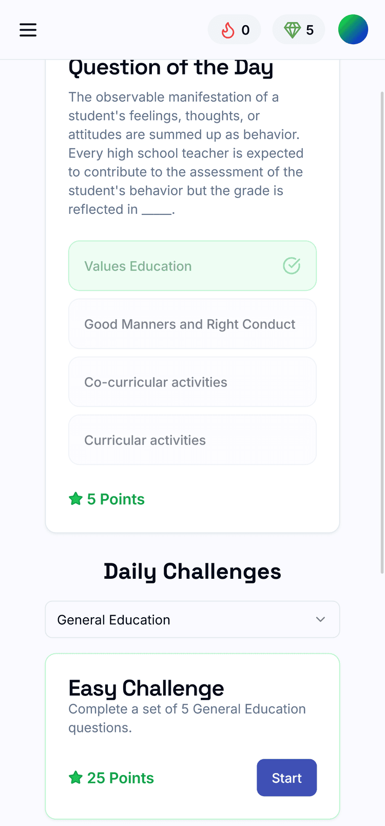 Daily Challenges & Streaks